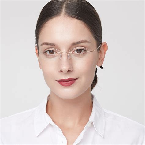 rimless glasses for oval face.